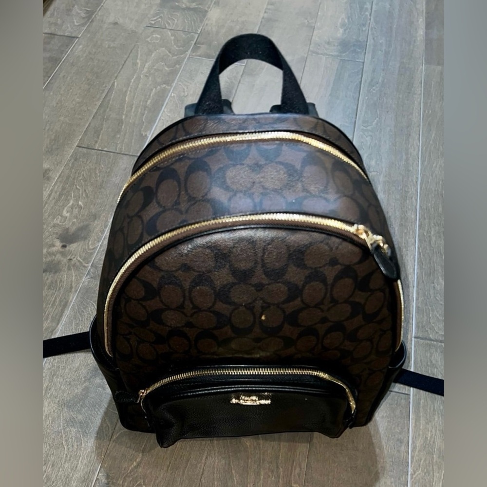 Coach court leather backpack